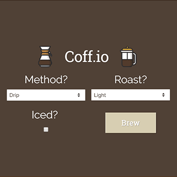 'coffee.i.o.' website
